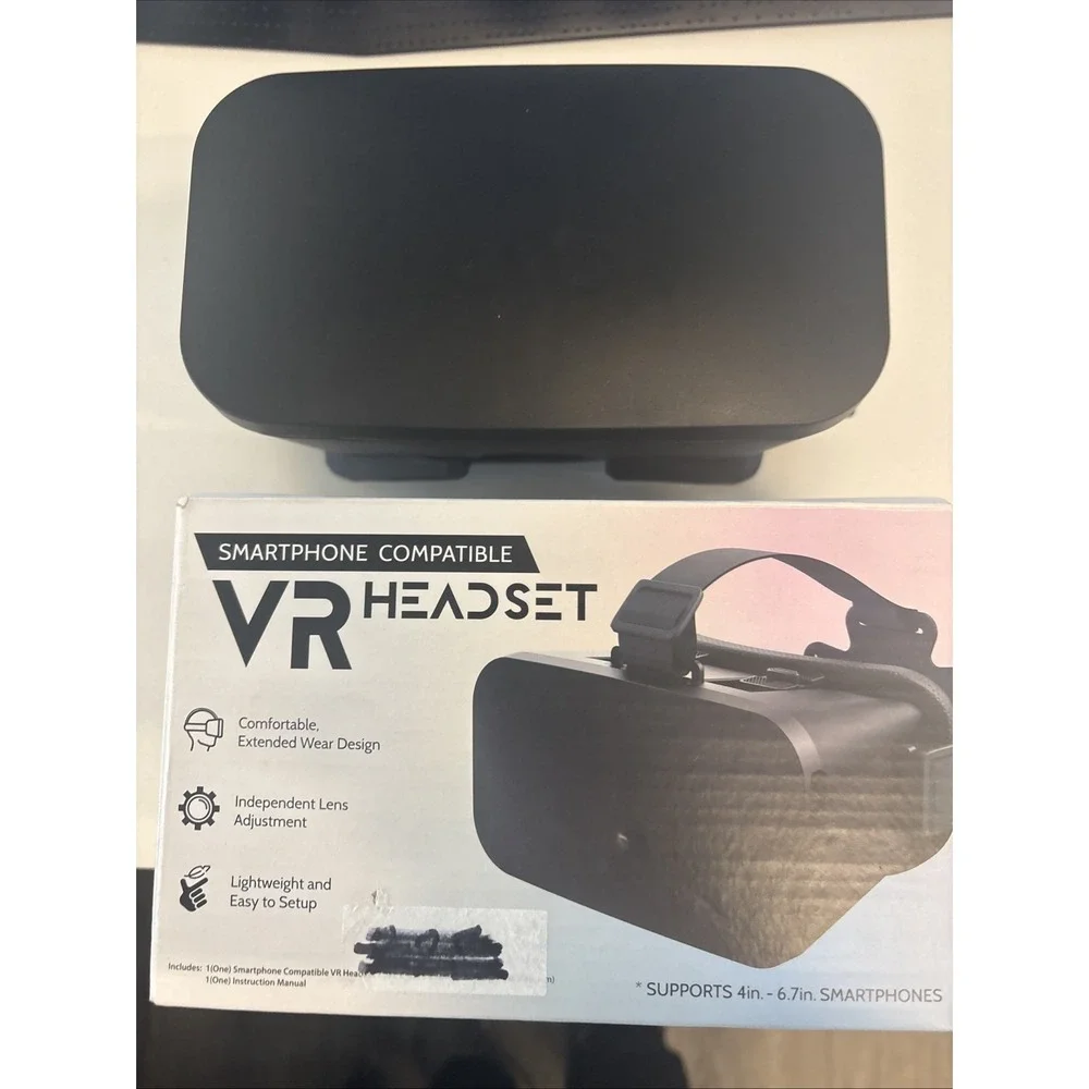 Smartphone Compatible VR Headset Supports Multiple Phones New In Open Box Fun
